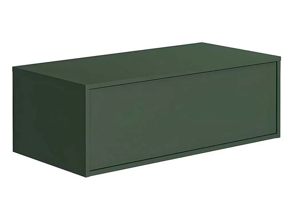 Móvel Para Lavatório*Vente-unique Móvel Suspenso Para Colocar Sob O Lavatório Cor Verde Fosco 94 Cm - Teana Ii