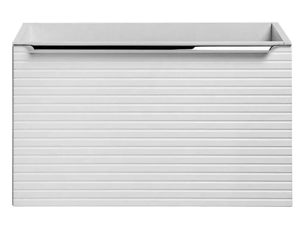 Móvel Para Lavatório*Vente-unique Móvel Suspenso Para Colocar Sob O Lavatório Estriado Branco 60 Cm - Latoma