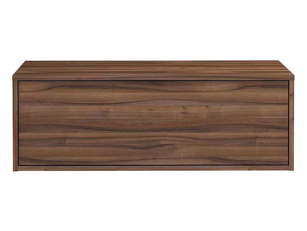 Móvel Para Lavatório*Vente-unique Móvel Suspenso Para Lavatório Cor Natural Escura 94 Cm - Teana Ii