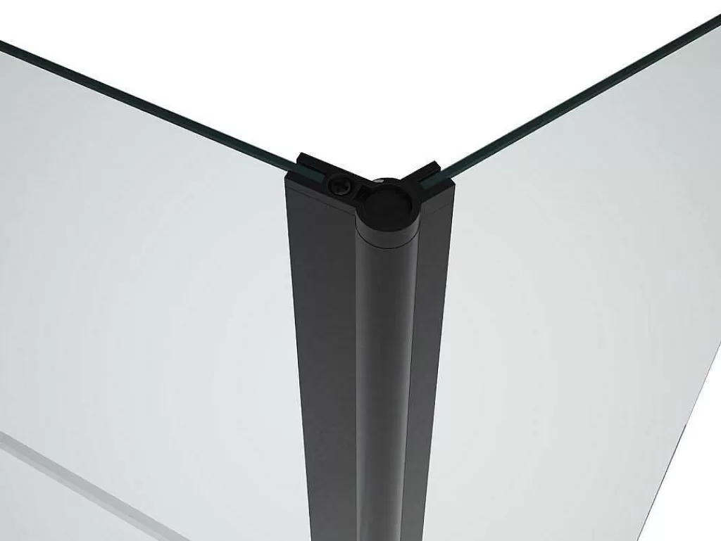 Resguardo De Banheira*Shower & Design Painel De Banheira Com Toalheiro E Retorno Giratorio Preto Mate (70 + 30) X 140 Cm - Primael