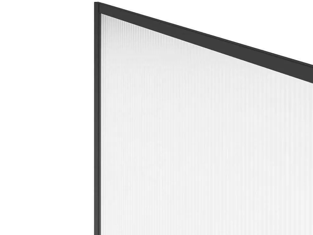 Painel De Duche*Shower & Design Painel De Duche A Italiana Com Vidro Texturado 120X200 Cm Preto Mate - Virana