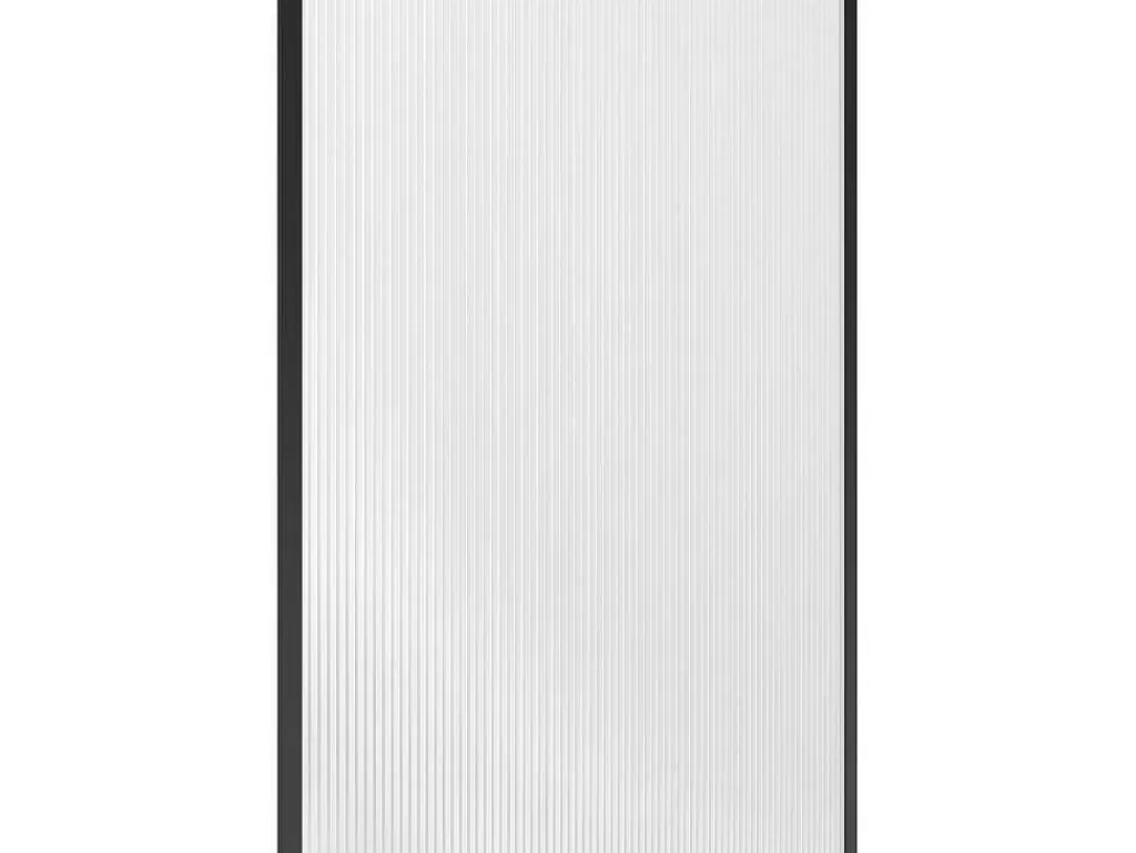 Painel De Duche*Shower & Design Painel De Duche A Italiana Com Vidro Texturado 120X200 Cm Preto Mate - Virana