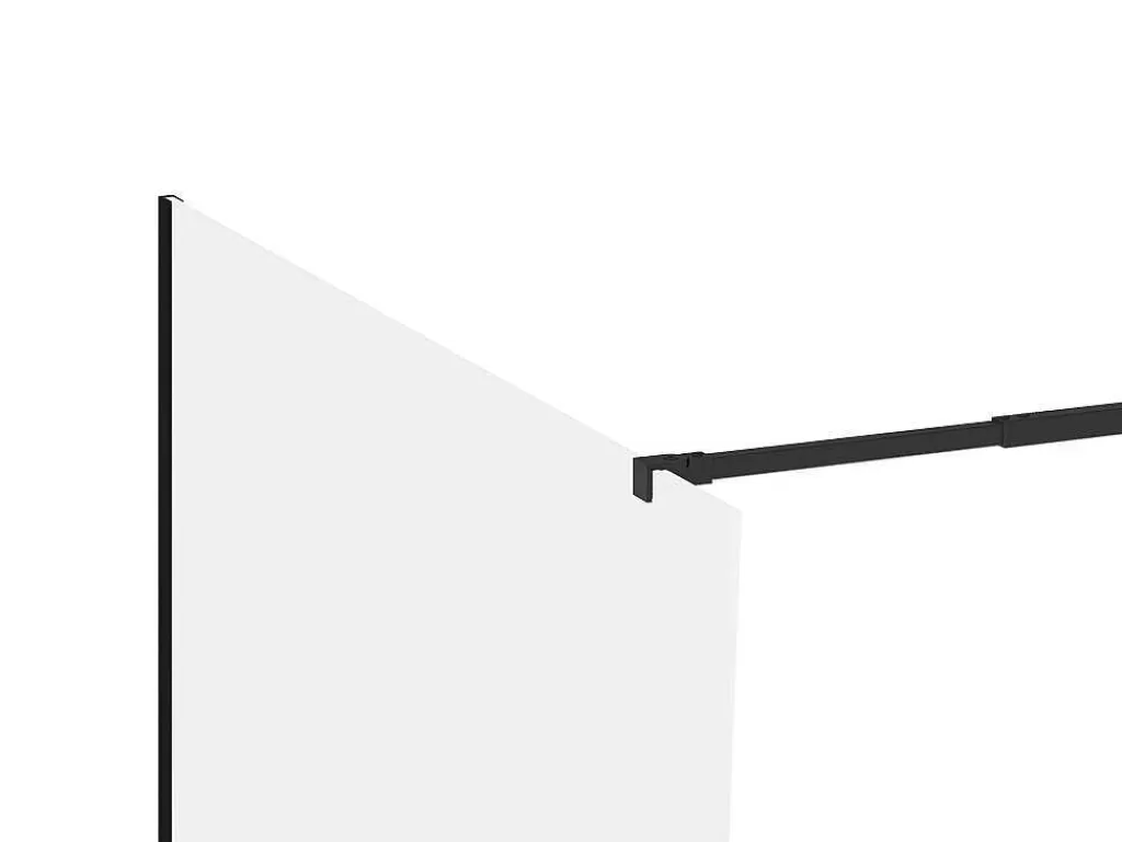 Painel De Duche*Shower & Design Painel De Duche A Italiana Preto Mate De Estilo Industrial 140X200 Cm - Daren