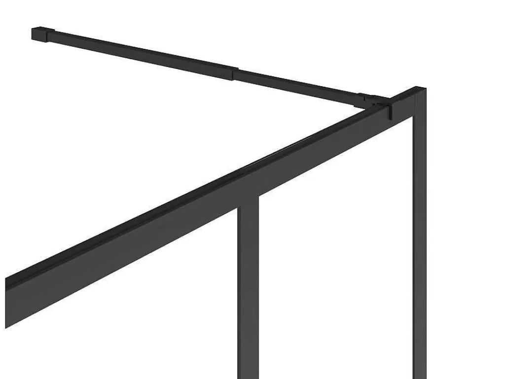 Painel De Duche*Shower & Design Painel De Duche A Italiana Preto Mate Estilo Atelier 120 X 200 Cm - Urbanik
