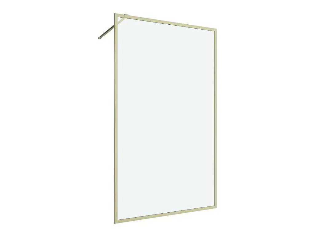 Promoções Casa De Banho & Bem-Estar*Shower & Design Painel De Duche Estilo Italiano 120X200 Cm Dourado Vidro Temperado - Amberi