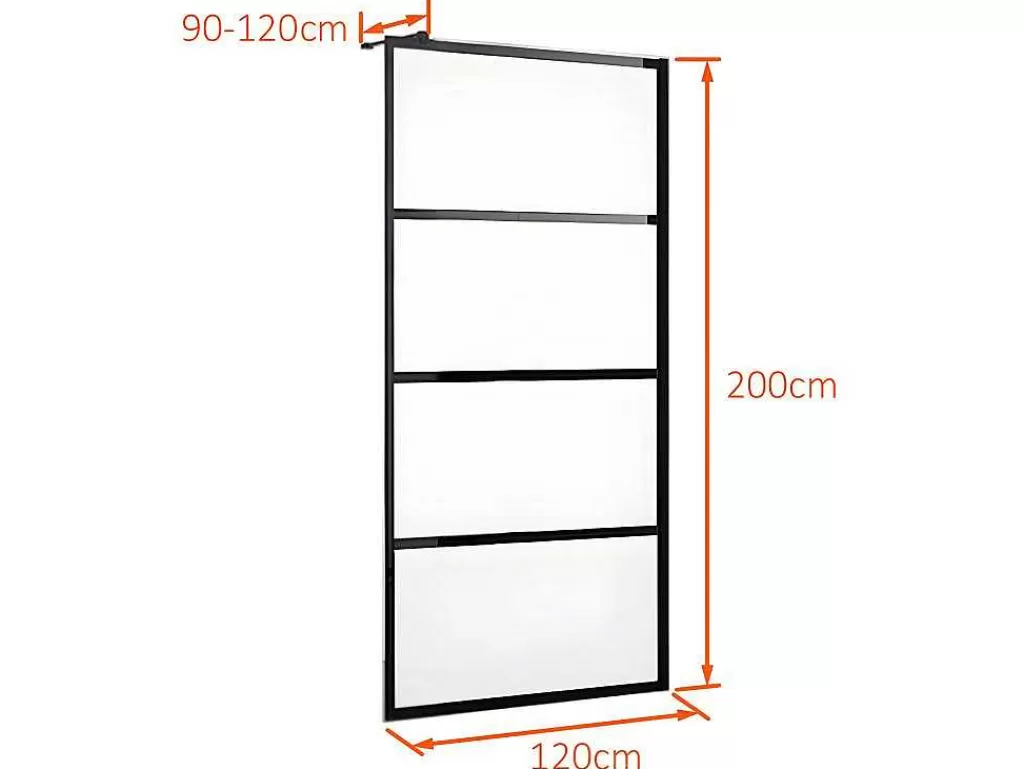 Painel De Duche*Shower & Design Painel De Duche Estilo Italiano Industrial De 120X200 Cm - Inaya