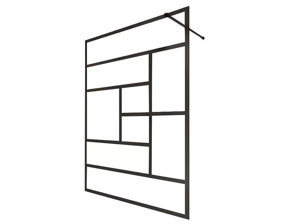 Painel De Duche*Shower & Design Painel De Duche Italiano Estilo Industrial Sefana - 140X200 Cm - Preto