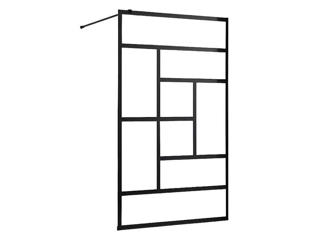Painel De Duche*Shower & Design Painel De Duche Italiano Estilo Industrial Sefana - 140X200 Cm - Preto