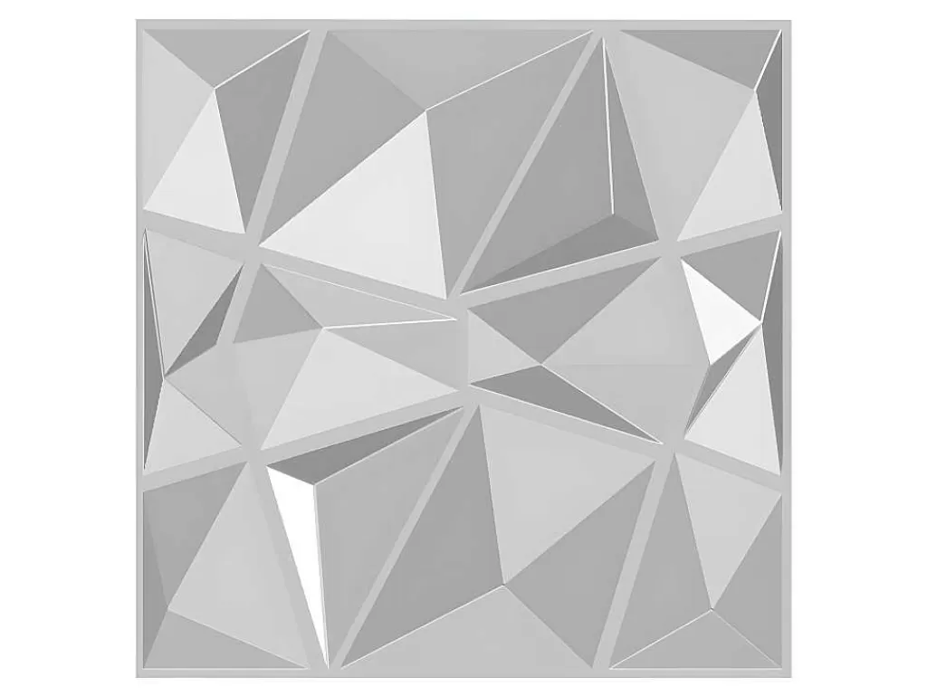 Painel De Parede*Vente-unique Painel De Parede 3D Angly Para Pintar - Pack De 3M - Lote De 12 Pecas