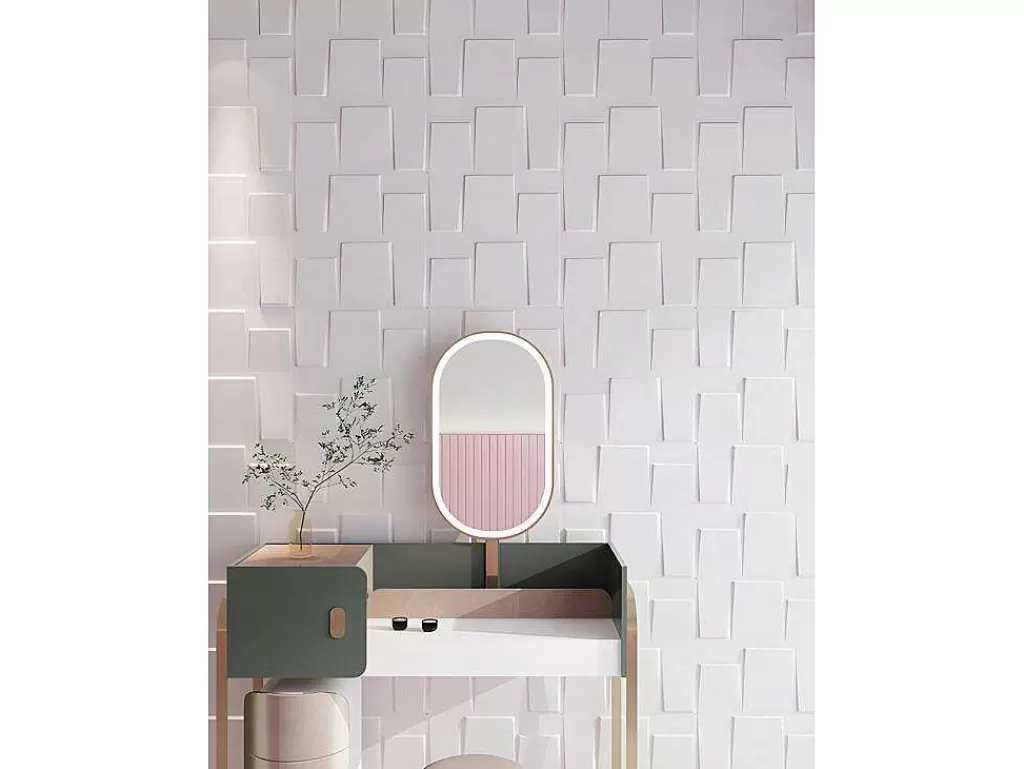 Painel De Parede*Vente-unique Painel De Parede 3D Brick Para Pintar - Pack De 3M - Lote De 12 Pecas