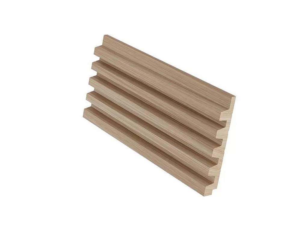 Painel De Parede*Vente-unique Painel De Parede 3D Pack De 3,71 M Cor Madeira Natural Clara Conjunto De 8 Pecas - Tatiana