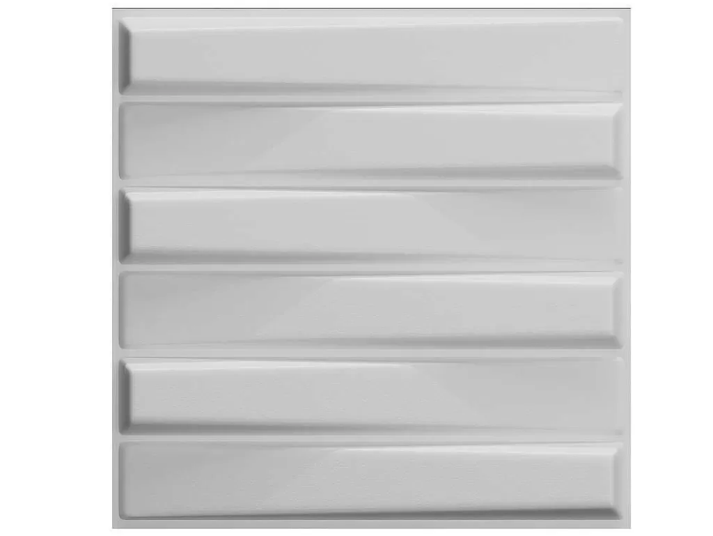 Painel De Parede*Vente-unique Painel De Parede 3D Strait Para Pintar - Pack De 3M - Lote De 12 Pecas