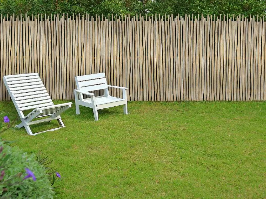 Canico E Cerca*EXPERTLAND Painel De Vedacao Em Madeira De Teca C100 X A120 Cm Cor Natural Clara - Edana