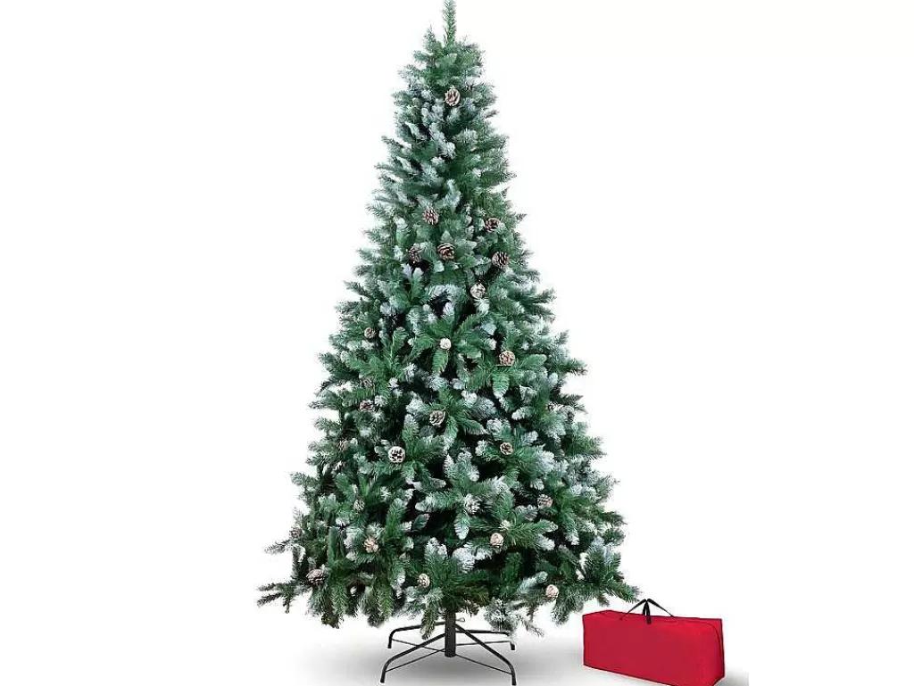 Objeto De Decoração Interior*Vente-unique Pequena Arvore De Natal Coberta De Neve De 120 Cm