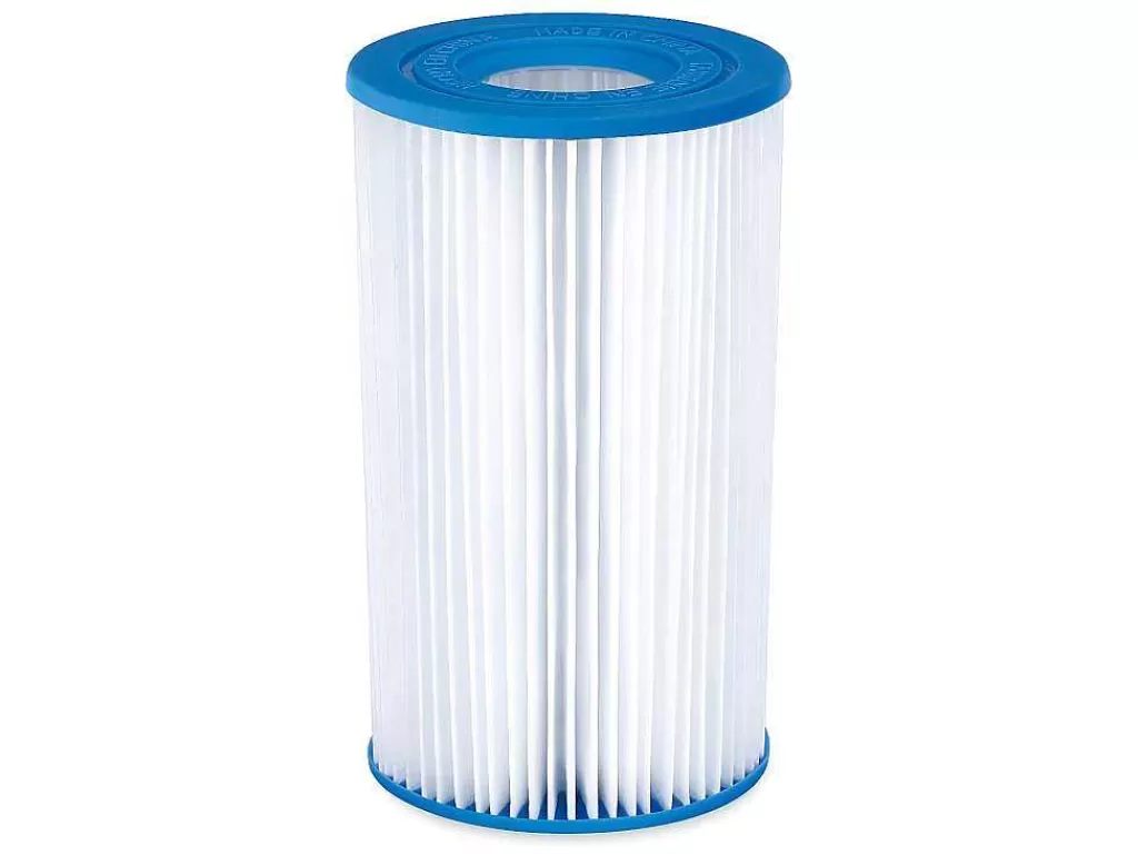 Piscina*Vente-unique Piscina Tubular Redonda Cinzenta Com Bomba Filtradora De Cartucho D.427 X A.107 Cm - Nisoka