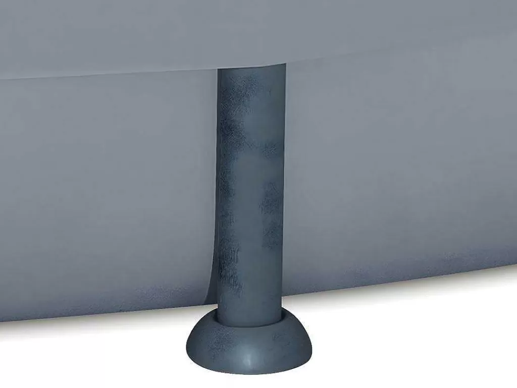 Piscina*Vente-unique Piscina Tubular Redonda Cinzenta Com Bomba Filtradora De Cartucho D.427 X A.107 Cm - Nisoka