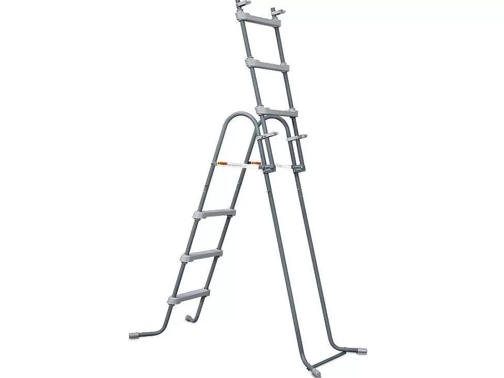 Piscina*Vente-unique Piscina Tubular Redonda Cinzenta Com Bomba Filtradora De Cartucho D.427 X A.107 Cm - Nisoka