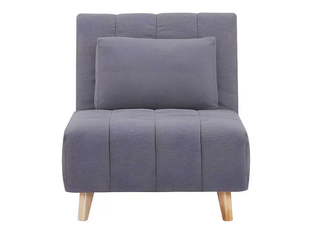 Poltrona Cama*Vente-unique Poltrona Convertivel Em Tecido Cor Cinza - Strevi