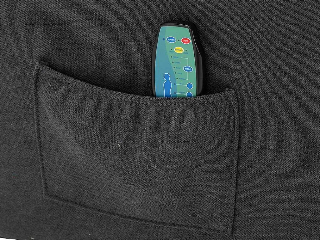 Cadeirão De Massagem*Vente-unique Poltrona De Massagens Em Tecido Cor Cinza - Silvano