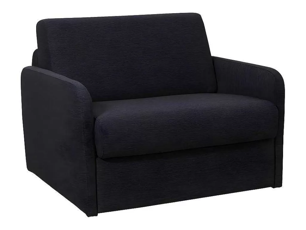 Poltrona Cama*Vente-unique Poltrona Rapidamente Convertivel Em Cama De 100 Cm Em Tecido Cinza-Escuro - Nadoa