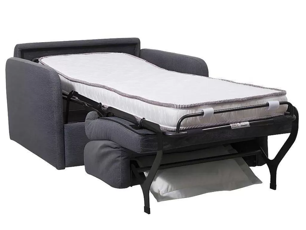 Poltrona Cama*Vente-unique Poltrona Rapidamente Convertivel Em Cama De 70 Cm Em Tecido Antracite - Nadoa