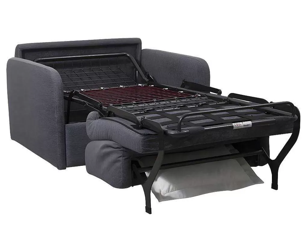 Poltrona Cama*Vente-unique Poltrona Rapidamente Convertivel Em Cama De 70 Cm Em Tecido Antracite - Nadoa