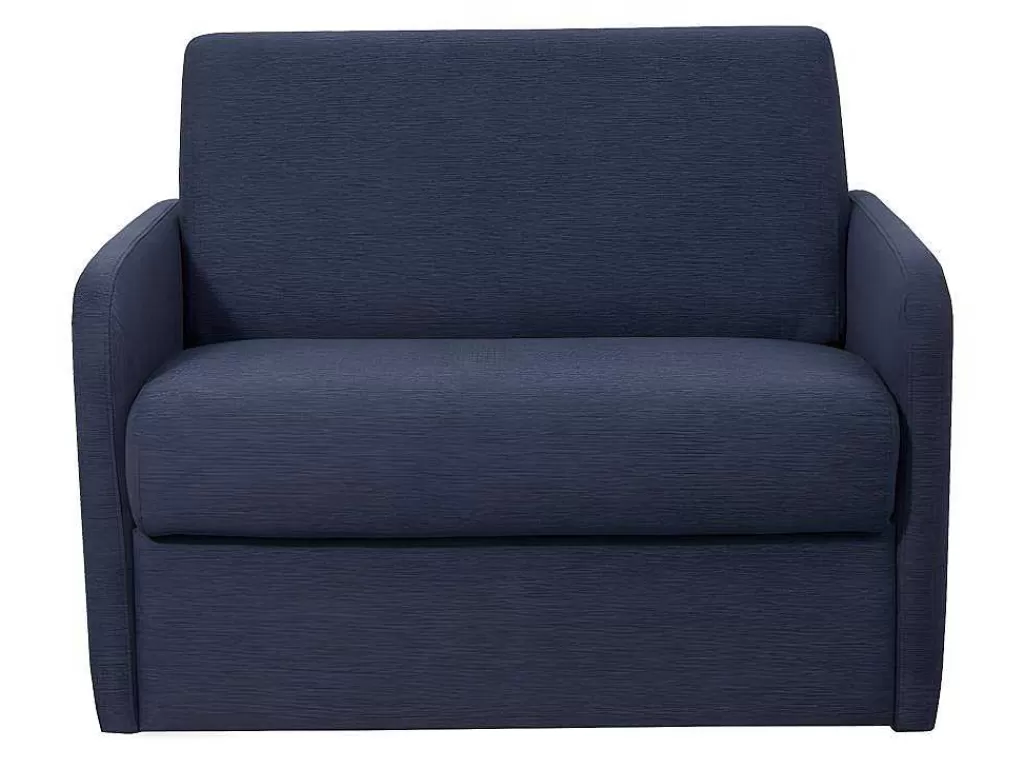 Poltrona Cama*Vente-unique Poltrona Rapidamente Convertivel Em Cama De 70 Cm Em Tecido Azul - Nadoa
