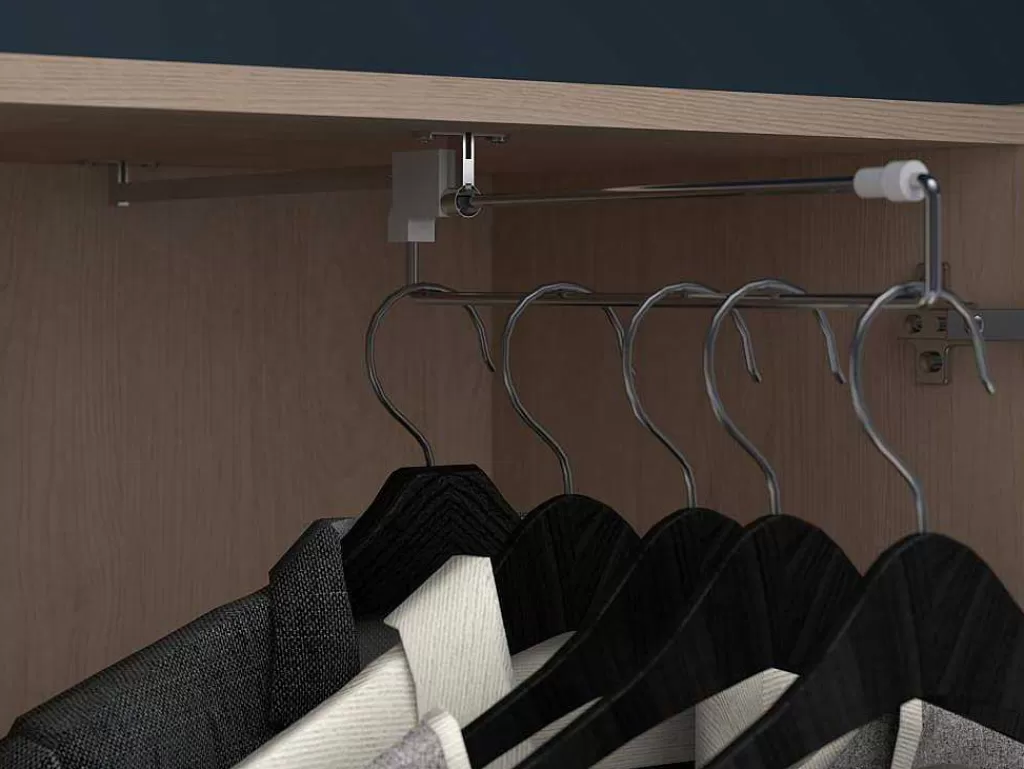 Cabeceira E Ponte De Cama*Vente-unique Ponte De Cama Com Espacos De Arrumação Com Leds C265 Cm Cor Branco Brilhante E Natural - Velona