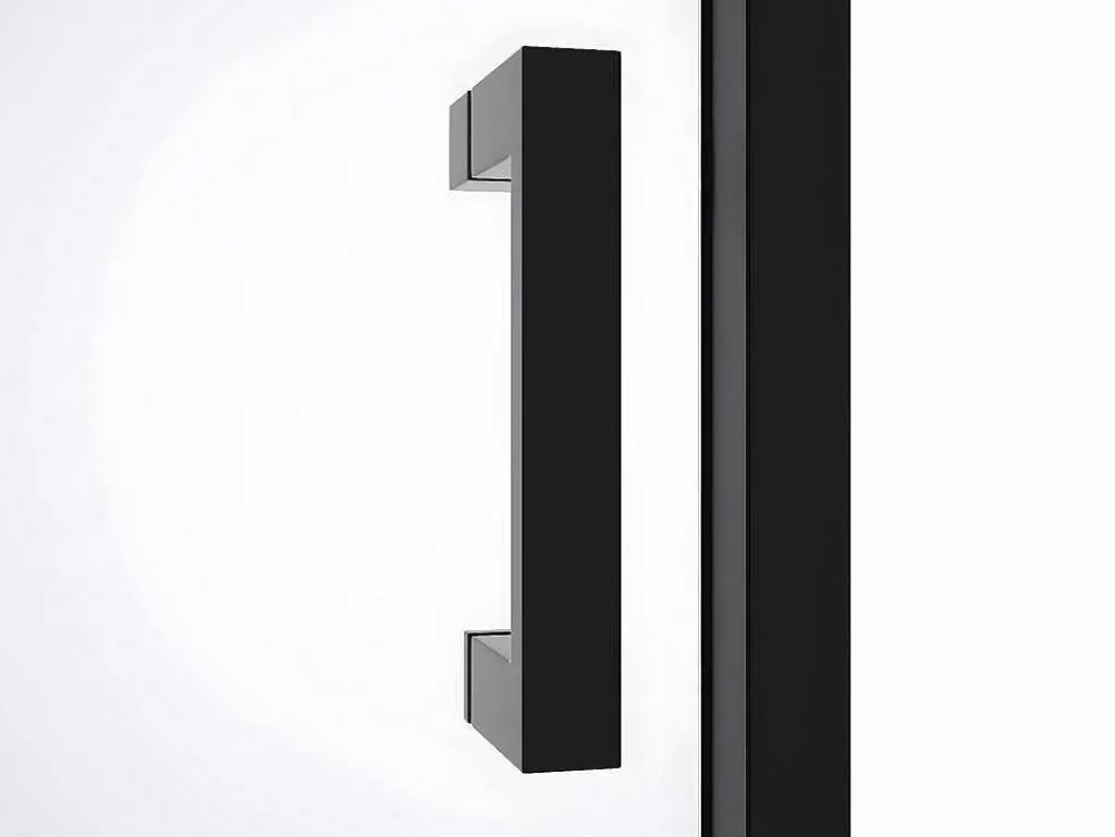 Painel De Duche*Shower & Design Porta De Duche De Correr Com Rodas Preto Mate Estilo Industrial 120 X 195 Cm - Anakao