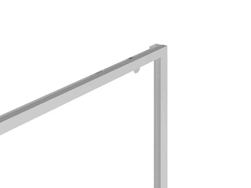 Painel De Duche*Shower & Design Porta De Duche De Correr Estilo Industrial Cromada 120X195 Cm - Toroni