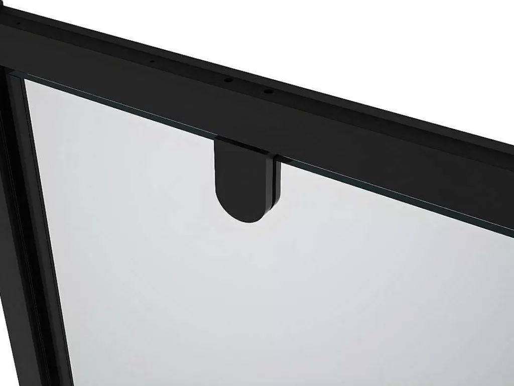 Painel De Duche*Shower & Design Porta De Duche Giratoria Em Metal Preto Mate De Estilo Industrial 80 X 195 Cm - Tamri