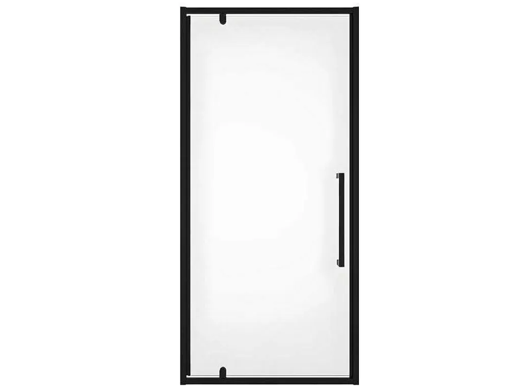 Painel De Duche*Shower & Design Porta De Duche Giratoria Em Metal Preto Mate De Estilo Industrial 90 X 195 Cm - Tamri