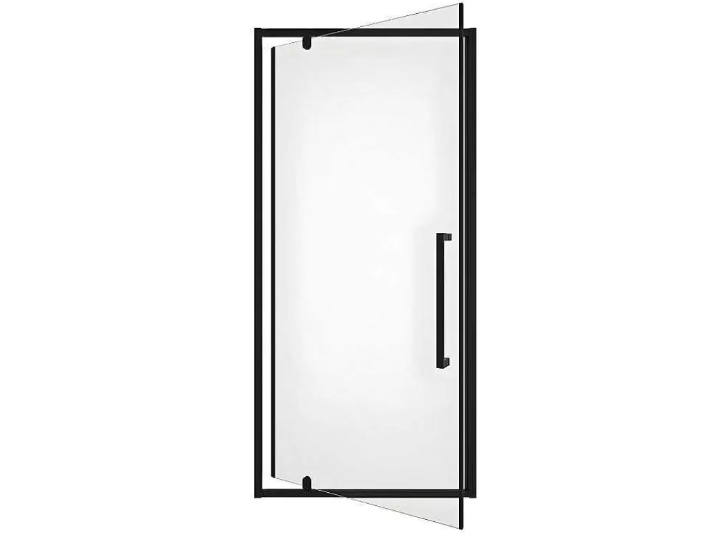 Painel De Duche*Shower & Design Porta De Duche Giratoria Em Metal Preto Mate De Estilo Industrial 90 X 195 Cm - Tamri