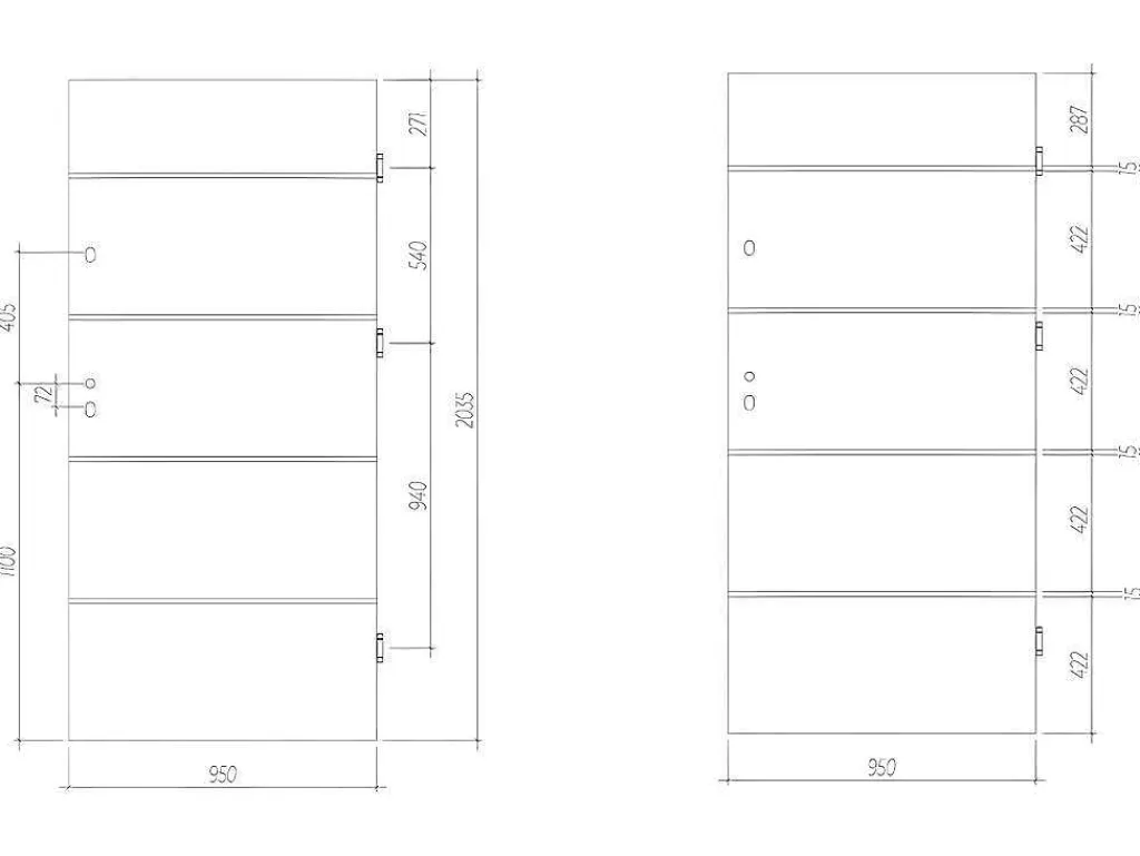 Porta De Entrada*Vente-unique Porta De Entrada Em Aco E Inox A207 X L100 Cm Branco, Abertura Para A Direita - Naxara
