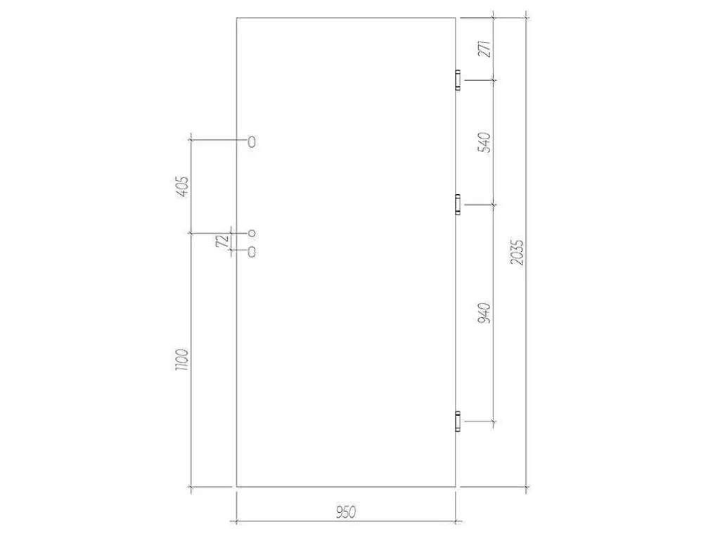 Porta De Entrada*Vente-unique Porta De Entrada Em Aco Macico A207 X L100 Cm Efeito Carvalho, Abertura Para A Direita - Agueda