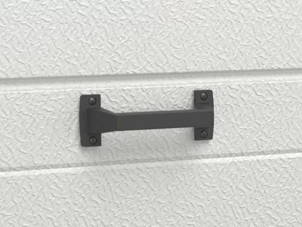 Porta De Garagem*Vente-unique Porta De Garagem Seccionada Com Padrao Quadriculado Branco Com Janelas Motorizada - Caopas