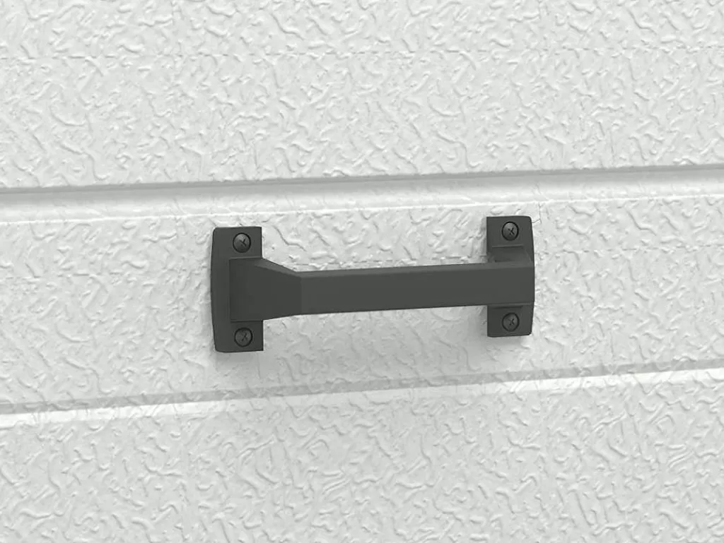 Porta De Garagem*Somfy Porta De Garagem Seccionada Efeito Liso Com Porta Central Antracite Com Motor - Lavega