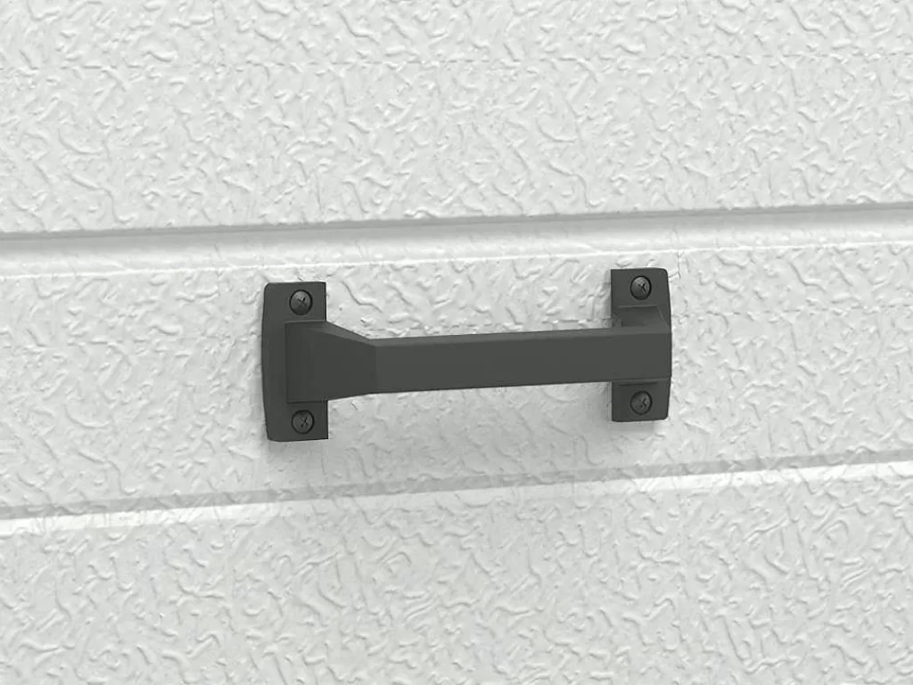 Porta De Garagem*Vente-unique Porta De Garagem Seccionada Efeito Liso Com Porta Central Branco Motorizado - Lavega