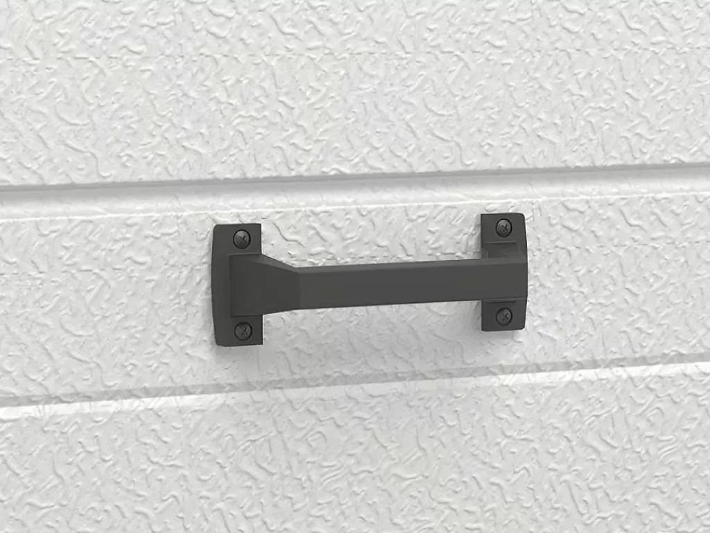 Porta De Garagem*Vente-unique Porta De Garagem Seccionada Efeito Ranhurado Cinza Motorizado - Noria
