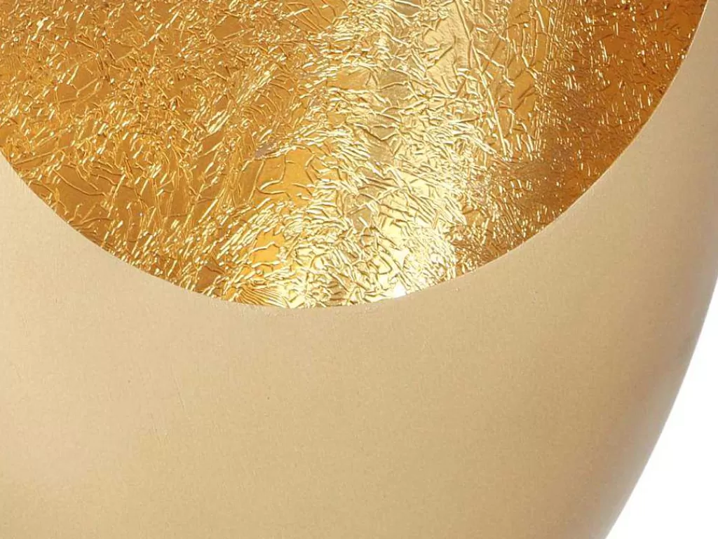 Castiçais Decorativos E Velas*OZAIA Porta-Velas Em Metal C. 26 X A.33 Cm Acabamento Latao E Folhas Douradas, Dourado - Belinni