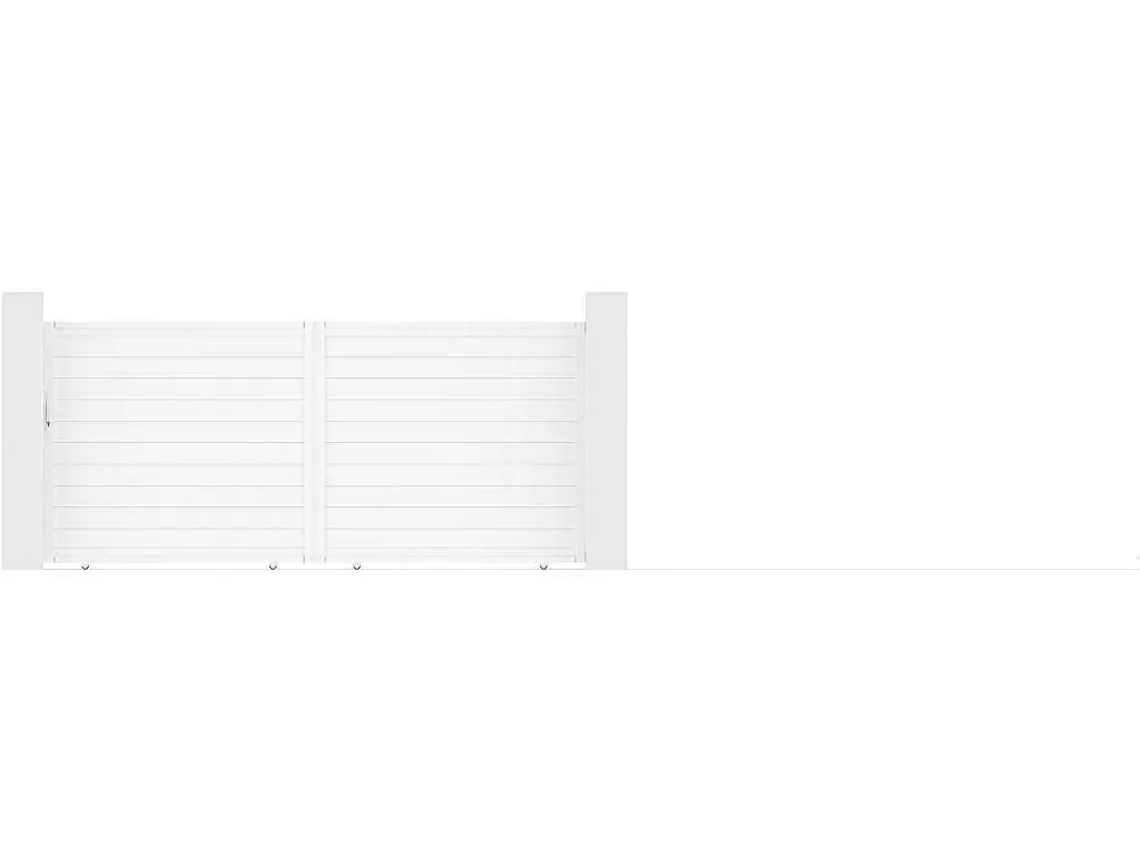 Porta E Portão*EXPERTLAND Portão De Correr Aluminio C416 X A180 Cm Branco - Nazario