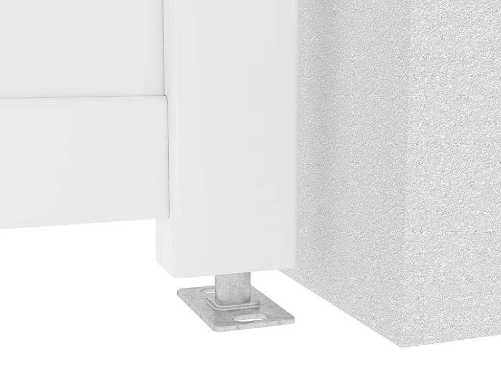 Porta E Portão*EXPERTLAND Portão Eletrico De Batente Aluminio C355 X A181 Cm Branco - Nazario