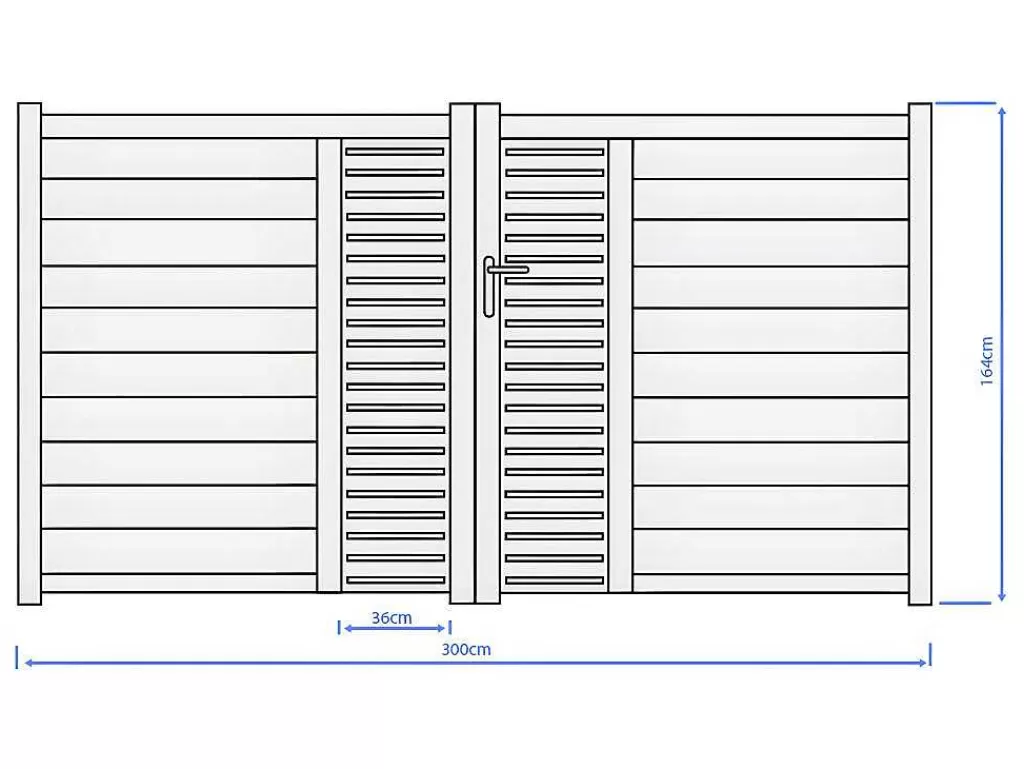 Porta E Portão*EXPERTLAND Portão Eletrico De Batente Em Aluminio Semiperfurado Com Motivos De L300 X A164 Cm Cor Antracite Em Kit - Orist Ii