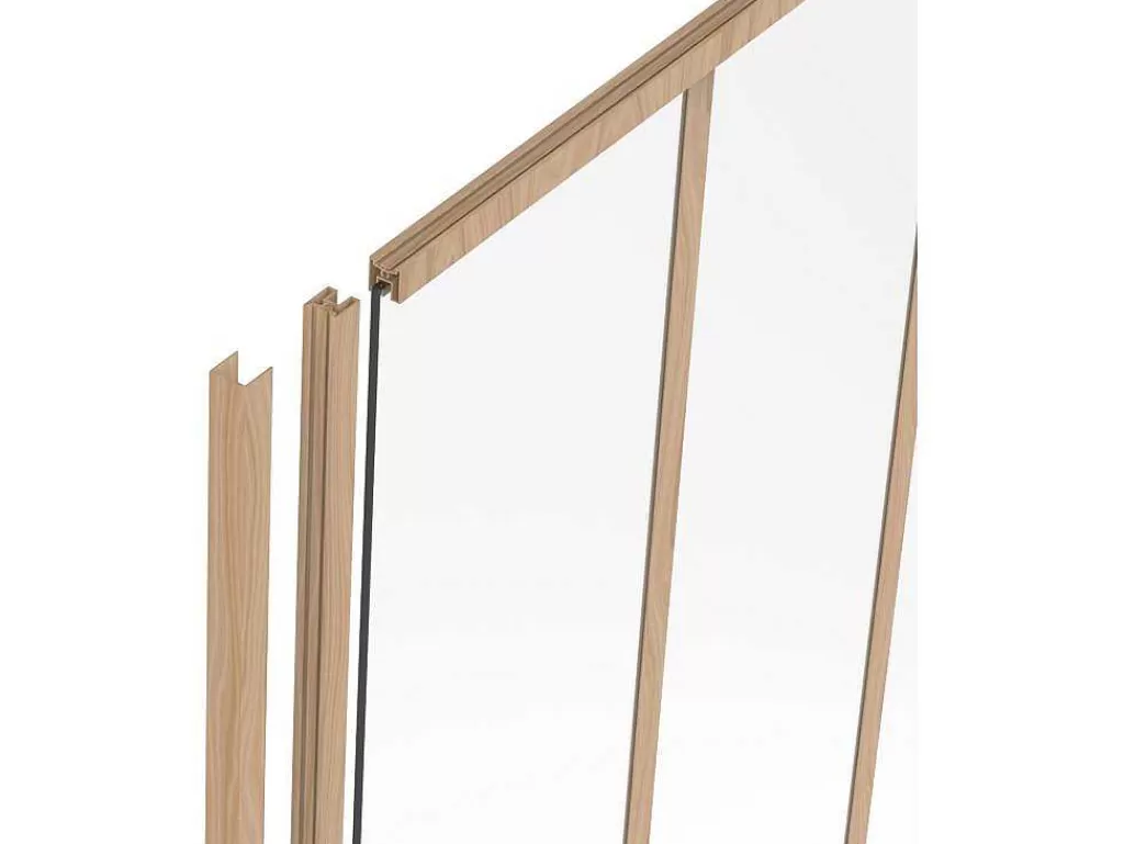 Divisória De Ambiente*Vente-unique Poste Para Divisória Em Aluminio Termolacado A130 Cm Natural Claro - Bayview