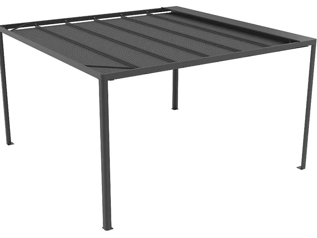 Pérgola, Coreto, Quiosque*EXPERTLAND Pérgola Autonoma Em Aluminio Nitero Com Led - C294 X L394 X A230 Cm
