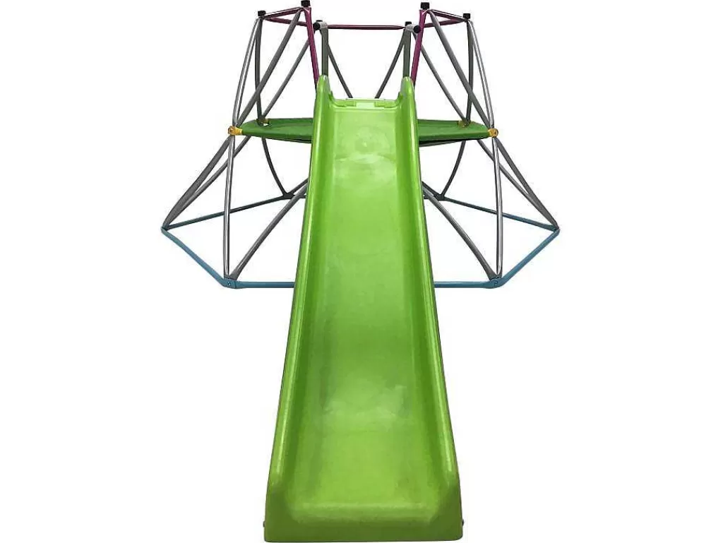 Jogo De Exterior*Vente-unique Rede De Escalada Com Escorrega Em Aco Verde 3,26 M - Sedoni