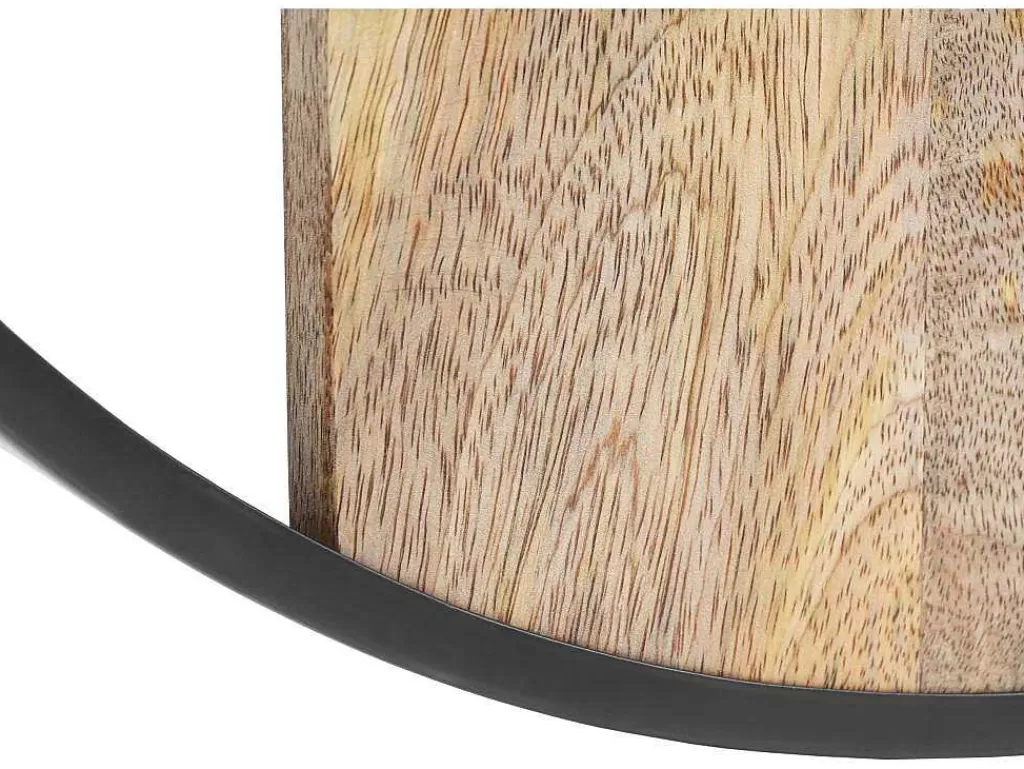 Relógio De Parede*OZAIA Relógio De Parede Bimaterial D61 Cm Madeira E Metal Natural Claro E Preto - Galou