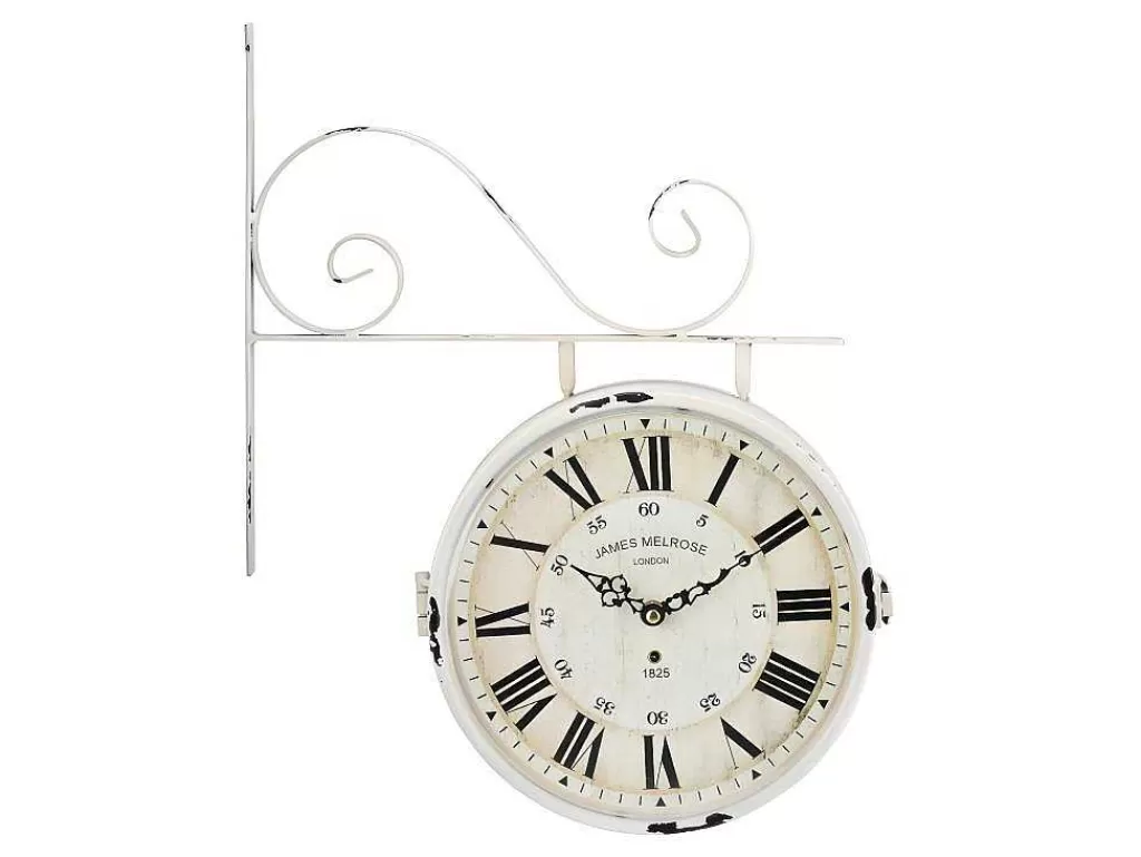 Relógio De Parede*OZAIA Relógio De Parede De Face Dupla Faubourg Em Ferro - C44Xa34 Cm