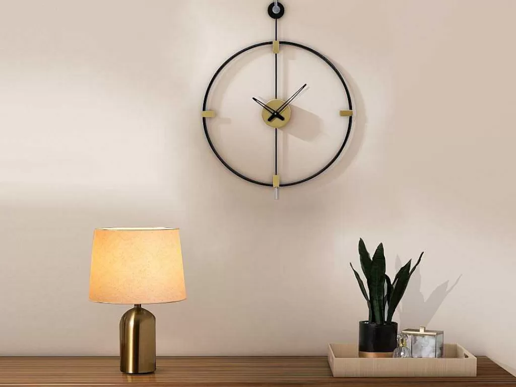 Relógio De Parede*OZAIA Relógio De Parede Em Metal D. 47 Cm Preto - Hamona