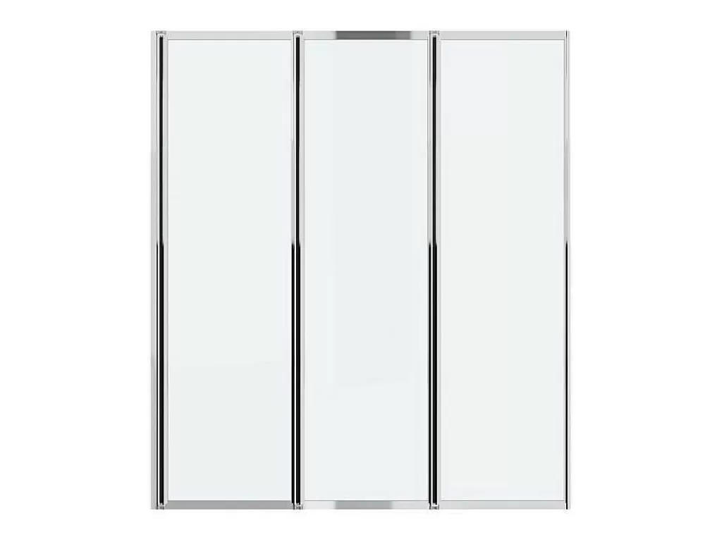 Resguardo De Banheira*Shower & Design Resguardo De Banheira Dobravel Metal Cor Cromada 120X140 Cm - District